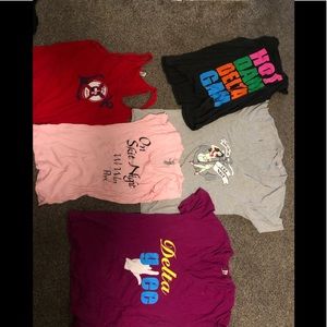 Lot of 5 delta gamma shirts